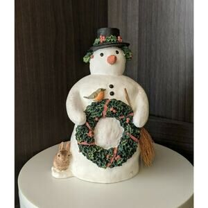Vintage Hallmark Marjolein Bastin musical snowman figure